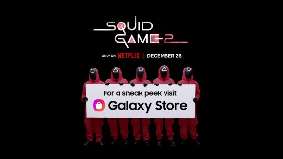 The Samsung Galaxy Store offers a preview of Squid Game 2.