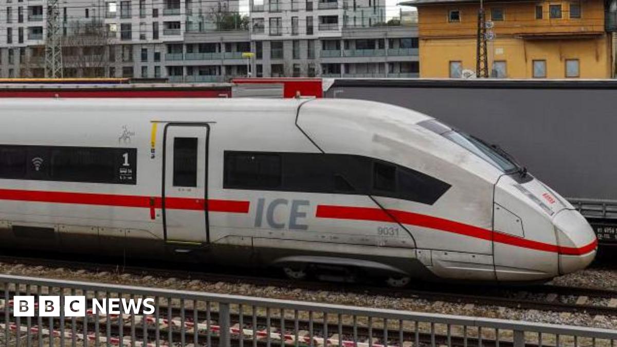 Passenger hangs on to German high-speed train after smoke break goes wrong