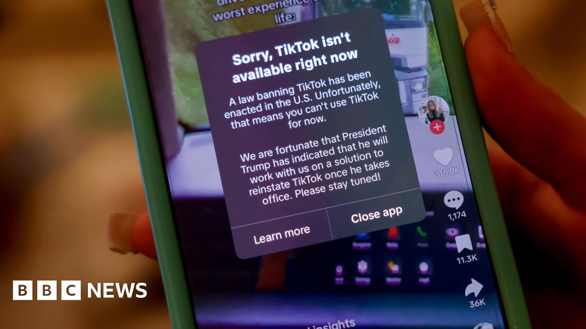 TikTok goes offline in the US hours before ban