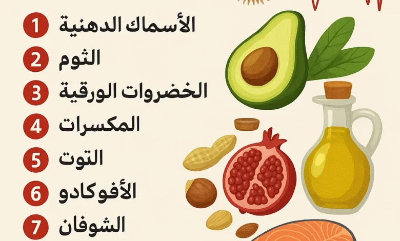 "إذا كنت تبحث عن أمراض القلب وعلاجها، فستكتشف هنا أفضل 10 أغذية لصحة الشرايين مدعومة بأبحاث علمية، مثل الأسماك الدهنية والثوم، والتي تحمي قلبك بشكل طبيعي".
